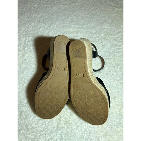 $230 Like New Coach Katey Wedge Size 5.5 - Picture 6 of 7